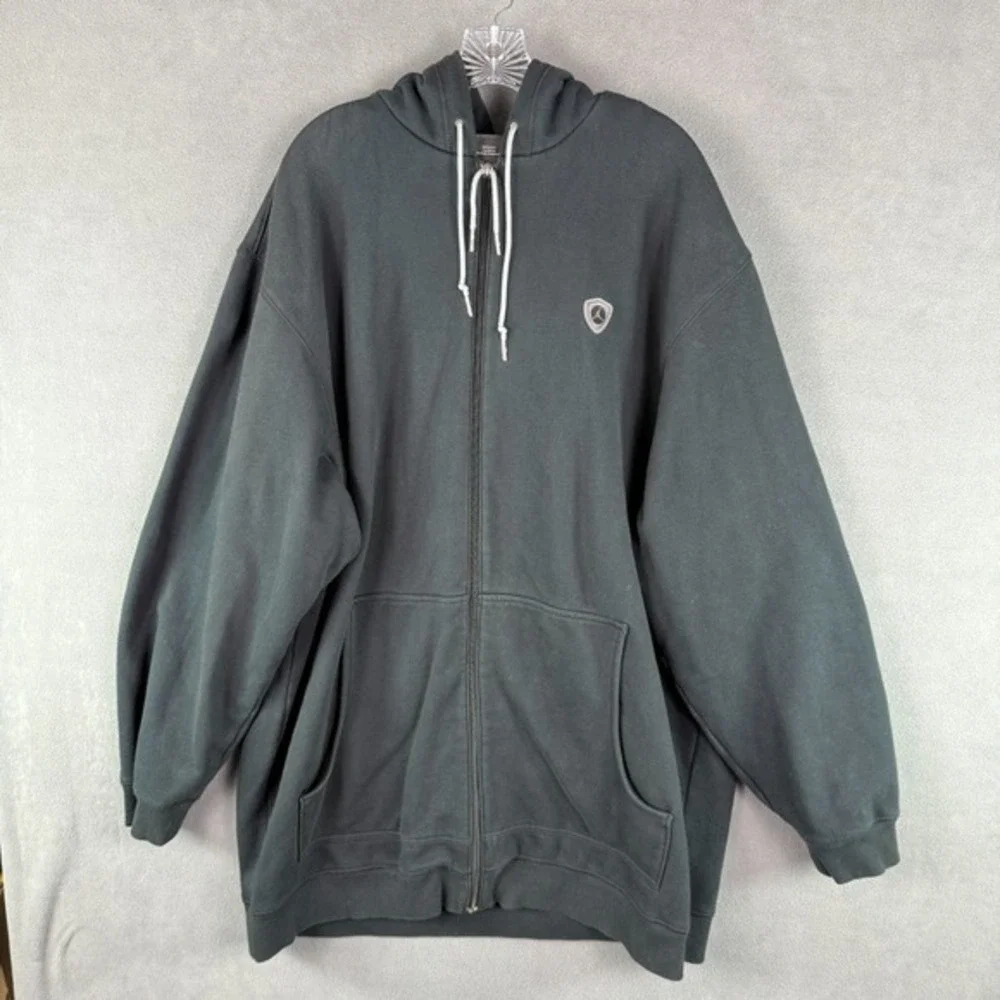Nike Air Jordan Hoodie 20th Anniversary Full Zip Jacket Black XXL Vintage Fleece